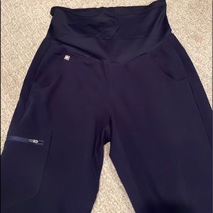 XS FIGS maternity scrub pant- dark blue